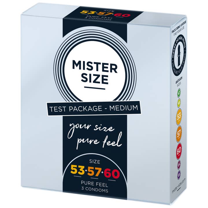 MISTER SIZE – Großhandel Verhütungsmittel/Kondom – Mister Size Test Package M - Condom Size 53-57-60 (M-L-XL)