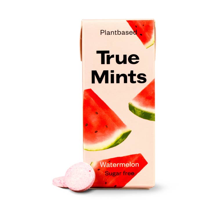 Plastic free mints Watermelon flavour True Mints and other Purchase Wholesale friandise naturelle pour chien. Free Returns & Net 60 Terms on Faire trending on Faire.
