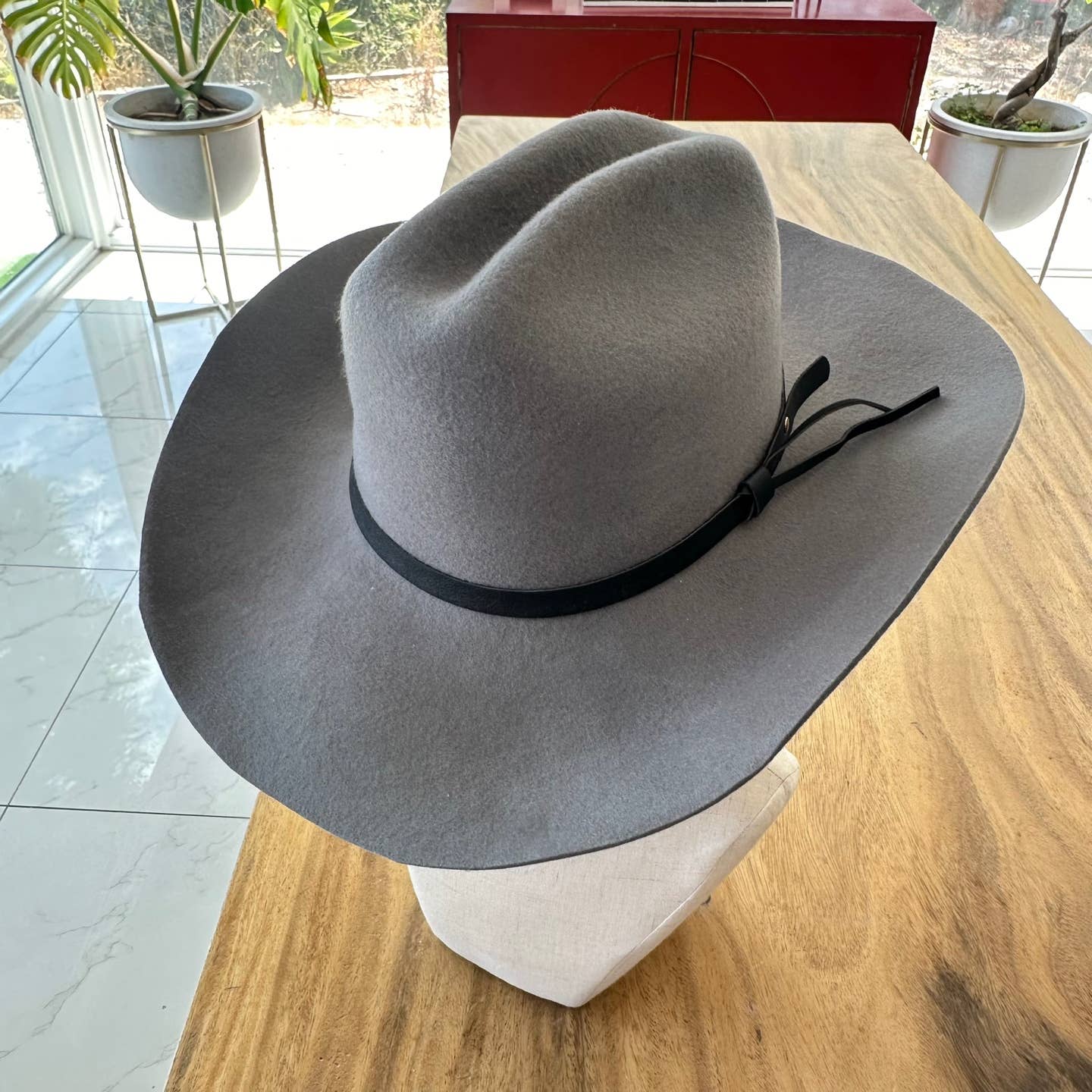 Bella Betty - Wholesale Cowboy Hat - Women's -  Australian Wool Cattleman Cowboy Hat With Leather Belt 4