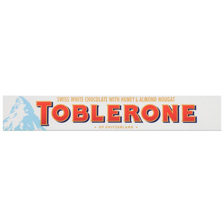 Global Bite Co - Wholesale Chocolate Bar - Toblerone White Chocolate With Honey & Almond Nougat