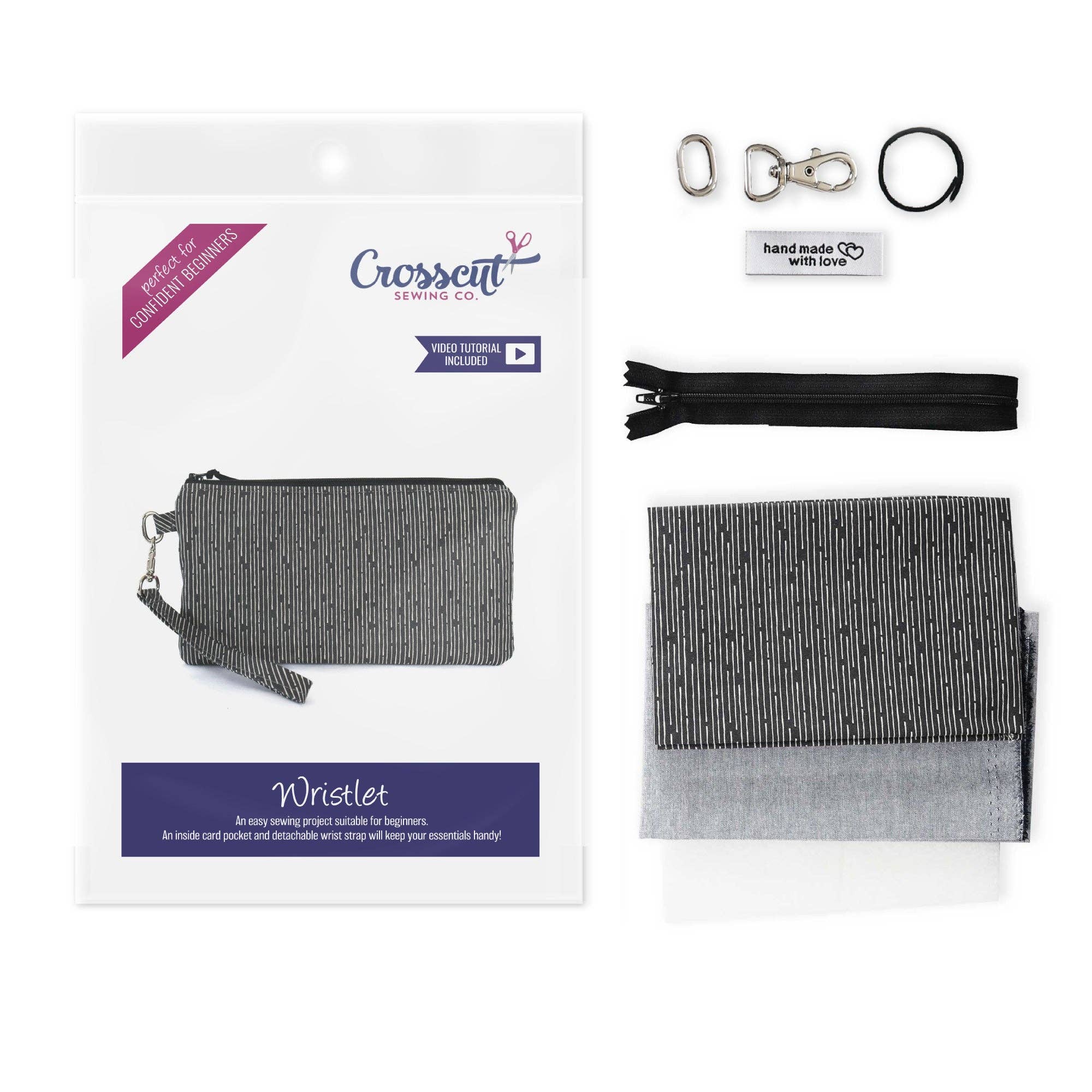 Crosscut Sewing Co. - Wholesale Craft Sewing Kit - Wristlet Sewing Kit - Adult Sewing Kit for Beginners9