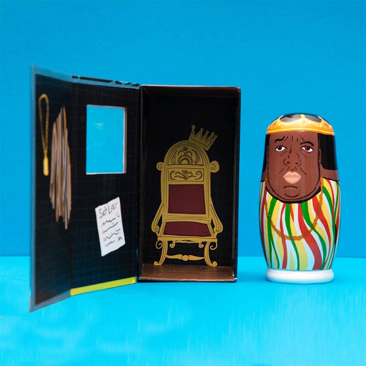 Larney + Babs - Wholesale Doll - Kids - East Coast Rappers Wooden Nesting Doll Sets
