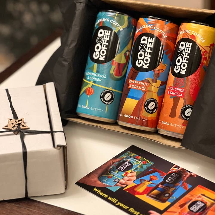 Sparkling Coffee - Discovery Taster Trio Gift Box (3 Cans) for wholesale by GOOD KOFFEE