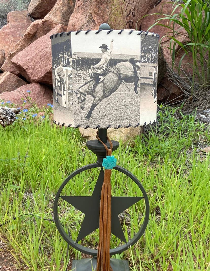 Red Dirt Ranch Clothing Company - Wholesale Lampenkap - Lampenkap Rodeo Legend Freckles Bruin 6-inch3