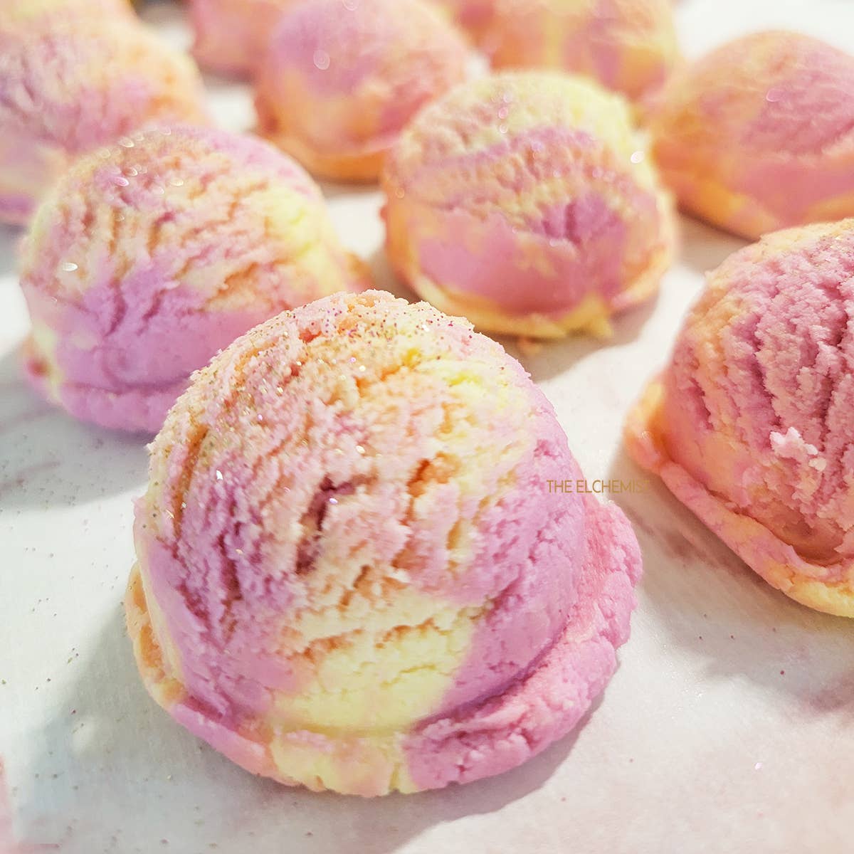 The Elchemist - Wholesale Bath Bomb/Fizz - Sparkly Mandarin Bubble Bath Truffles2