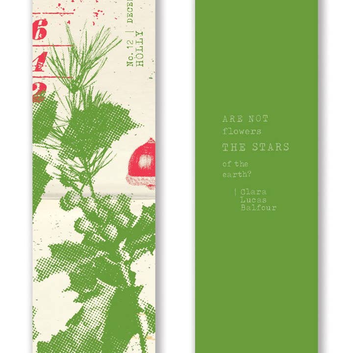 Gibbs Smith - Wholesale Bookmark - Mark the Year Bookmark Box A Floral Bookmark for Each Month12