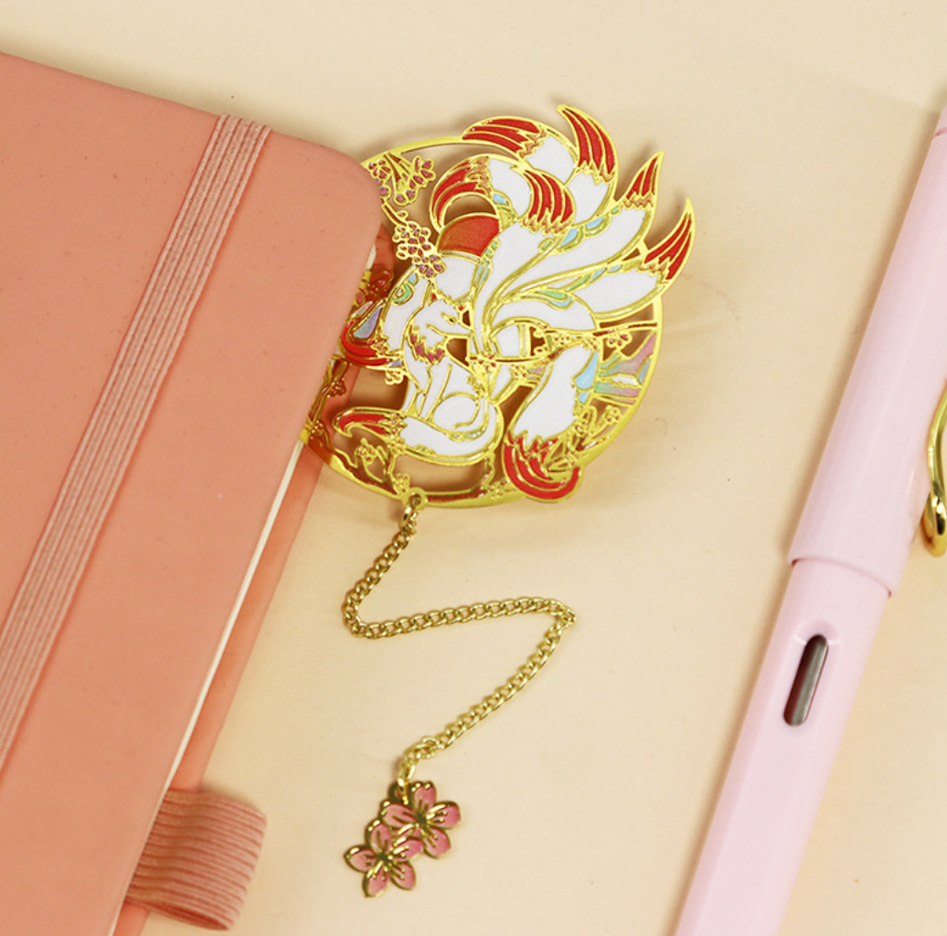 Bright MacMing - Wholesale Bookmark - Nine-tailed Fox Metal Bookmark2