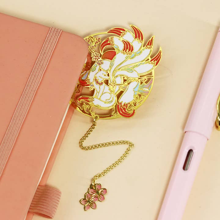 Bright MacMing – wholesale Bokmärke – Nio tailed Fox Metal bokmärke2