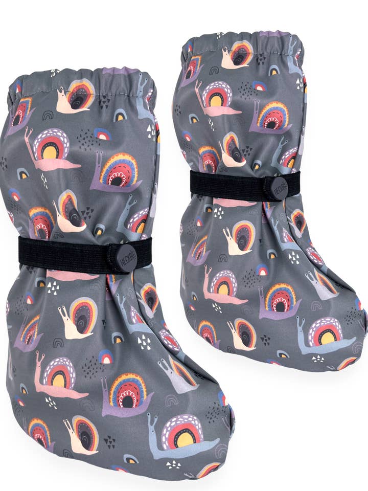 HECKBO – Großhandel Gummistiefel – Kinder – Baby Füßlinge Regenfüßlinge Schnecke - mit Vlies Futter