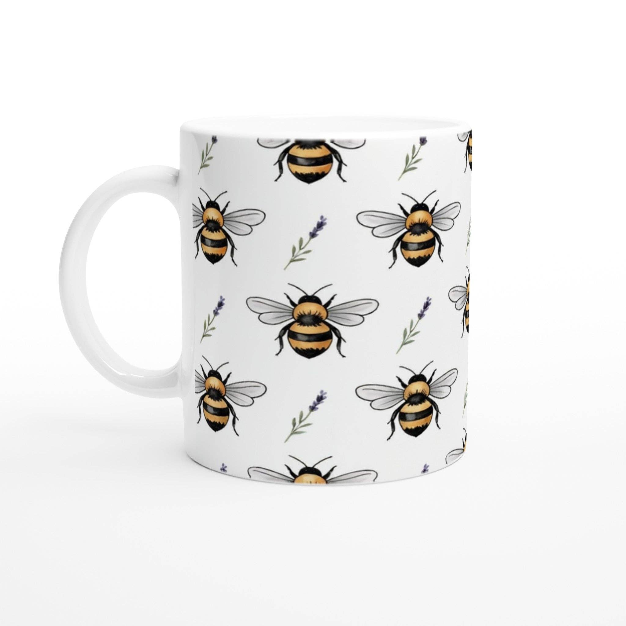 Aminelle & Willow - Wholesale Coffee mug - Colorful Bee Design Ceramic Mug - Insect Lover Gift