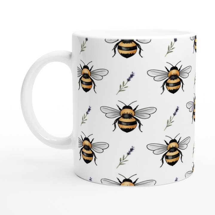 Colorful Bee Design Ceramic Mug - Insect Lover Gift and other Purchase Wholesale bee pottery. Free Returns & Net 60 Terms on Faire trending on Faire.