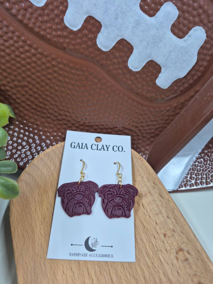 Bulldog dangles for wholesale by Gaiaclayco