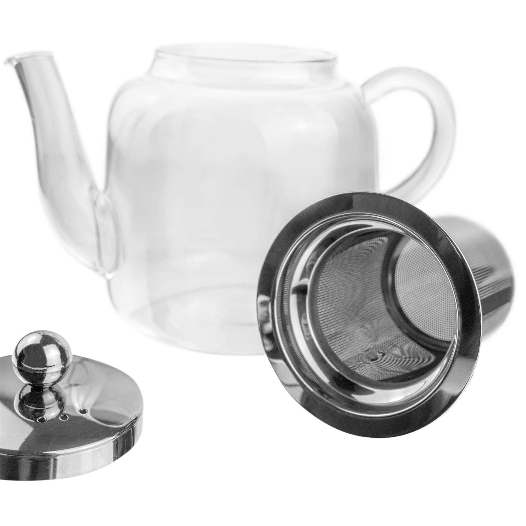 Rinkit Ltd – Engroshandel Tekande – Argon Tableware klar glastepotte med infuser – 800 ml4