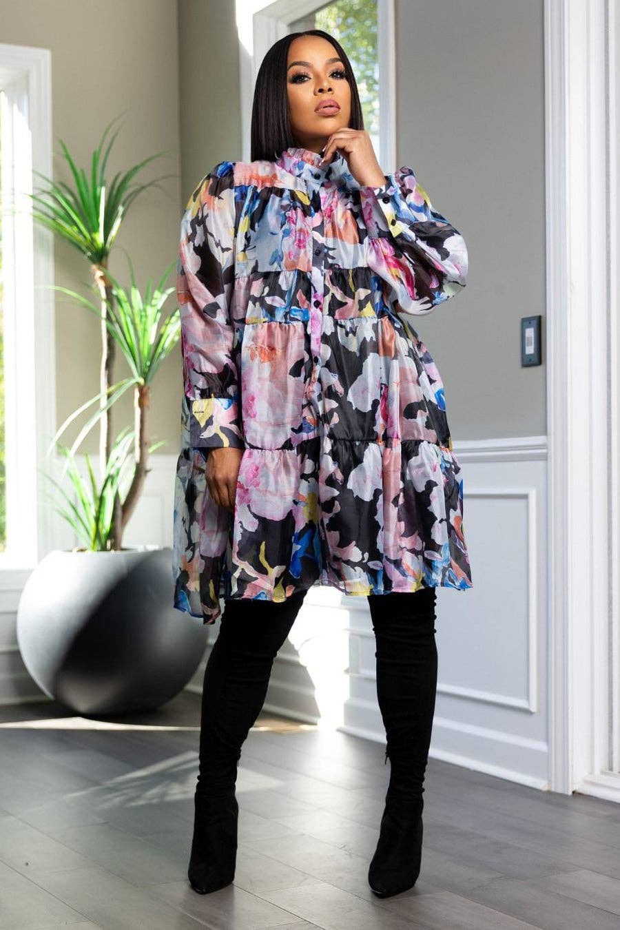 MULTI T1804 DRESS for wholesale on Faire2