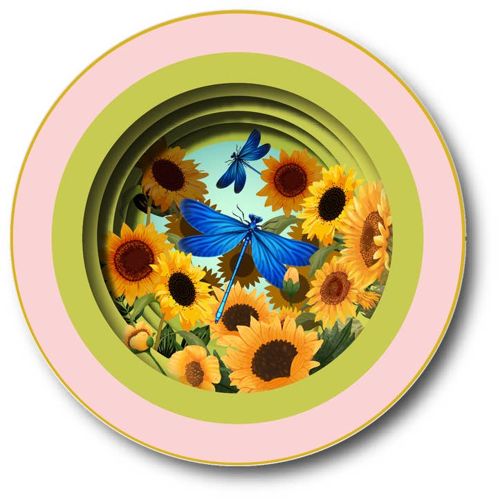 Alljoy Design - Wholesale Everyday greeting card - A cup of tea pop up card - Sunflowers1