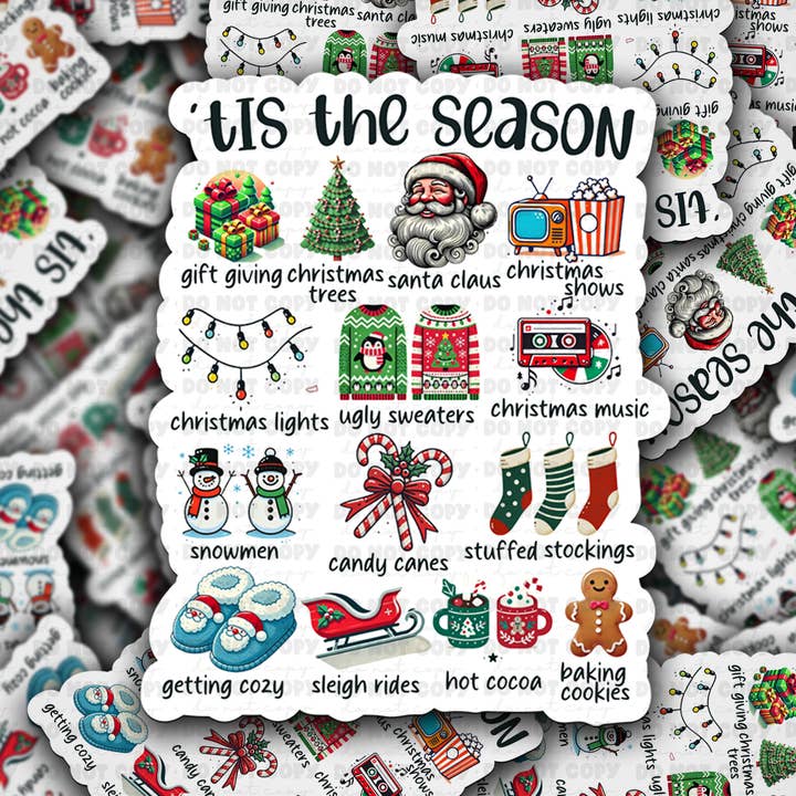 DC 1180 tis the season Die cut klistermärke för wholesale av It's Transfer Time