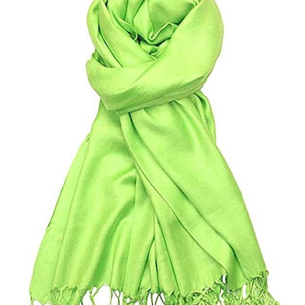 C51 - One Piece Lime Color Fashion Pashmina Shawl Scarf for wholesale by Jasper Trading LLC
