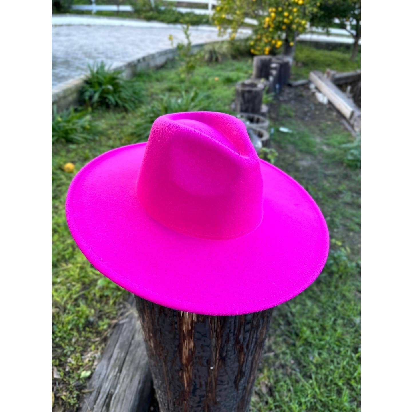 One and Only Accessories - Wholesale Fedora - Women's - Best seller Fashion Classic Wide Brim Felt Hat New Color4