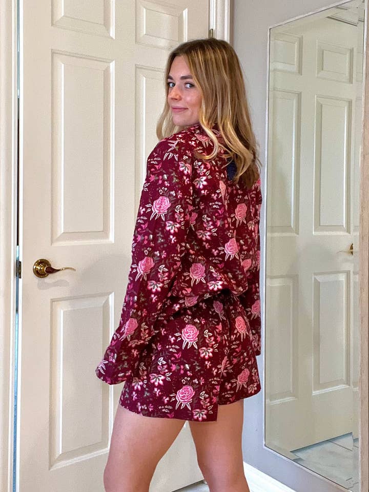 June Landing - Wholesale Sleepwear Set - Women's - Verona Long Sleeve Pajama Set