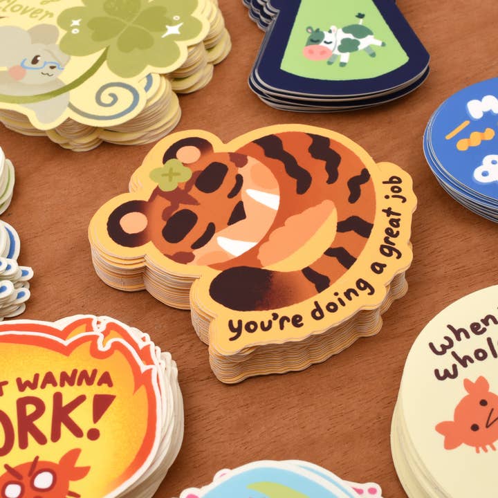 laughingbear - Wholesale Sticker - Macaroni & More Vinyl Sticker2