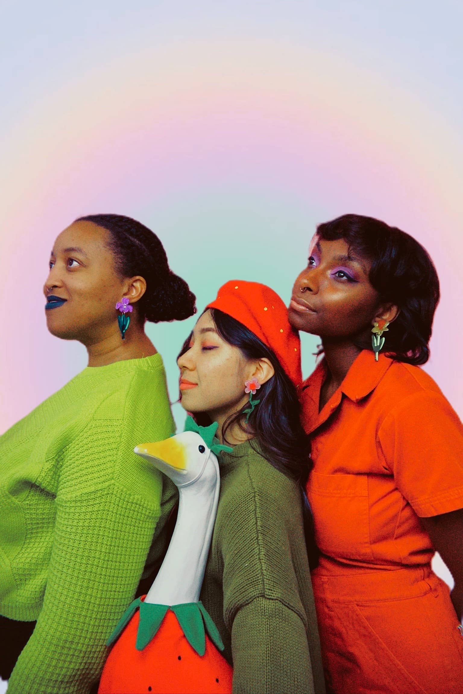 Not Picasso - Wholesale Stud/Post Earrings - Irises2