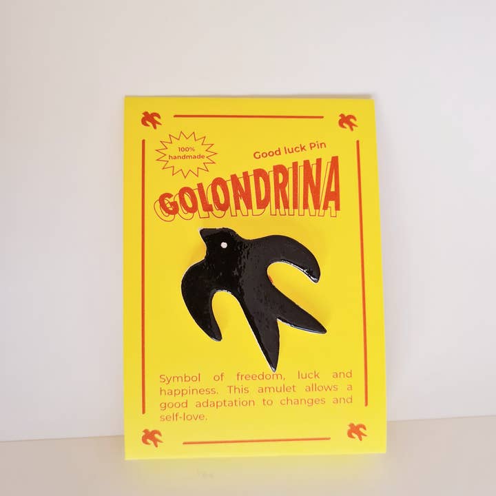 Terra Mate – Engroshandel Reversnål/knap – HIRONDELLE keramisk broche2