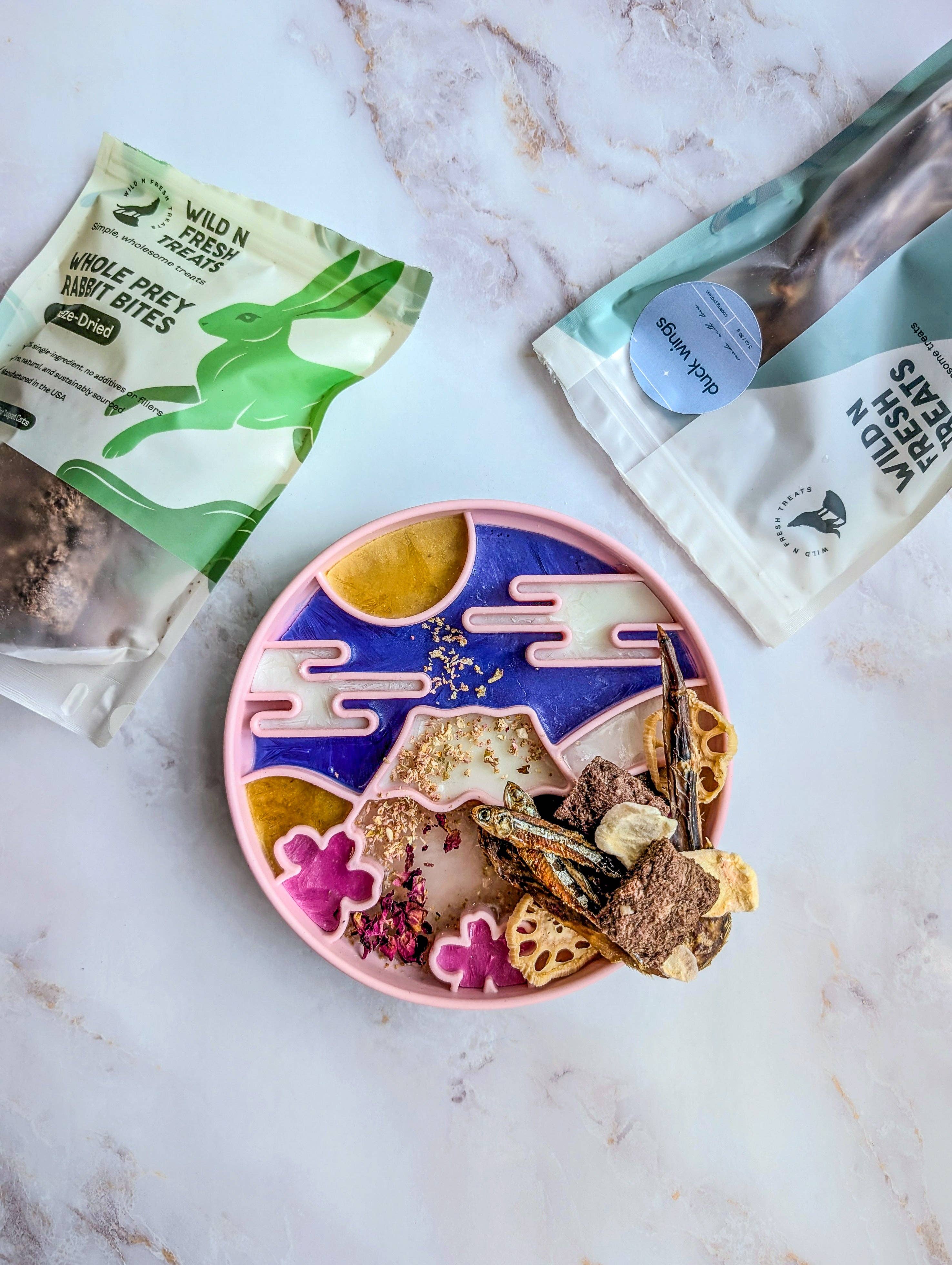 Wild n Fresh Treats - Wholesale Pet Food Mat - Dog - Yama Grub Mat - Blush2