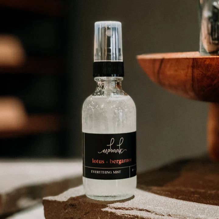 Lotus + Bergamot Everything Mist for wholesale by Mobaak Aroma Co.