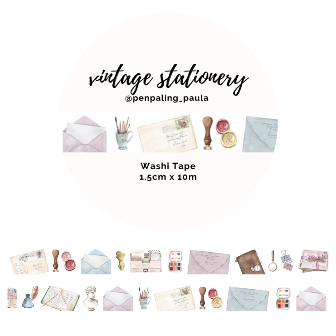 Penpaling Paula - Wholesale Washi Tape - Vintage Stationery - Washi Tape0