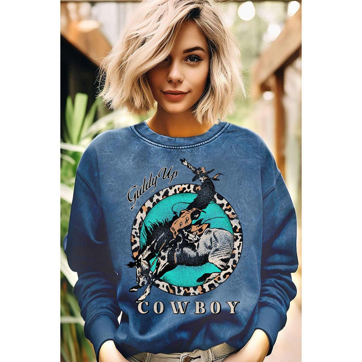 HRTandLUV – wholesale Sweatshirt – Women's – GIDDY UP COWBOY MINERAL GRAPHIC SWEATWHIRTS4