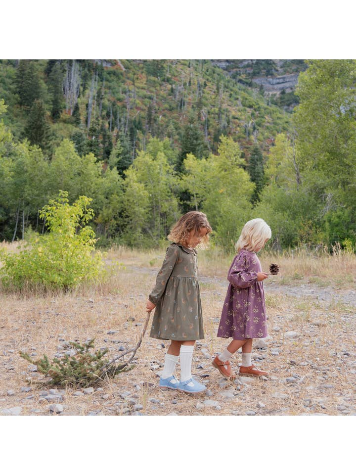 City Mouse Studio - Vendita all'ingrosso Vestito - Bambini - Abito a maniche a sbuffo - Fiori di orchidea3