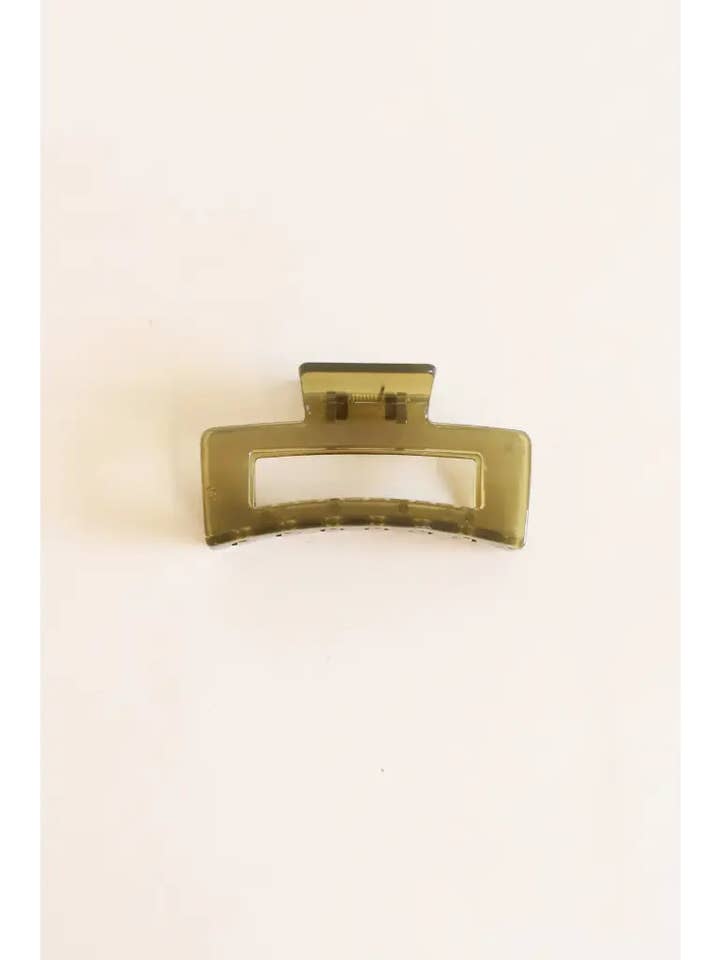 Translucent Green Medium Size Hair Clip for wholesale by Polished Prints