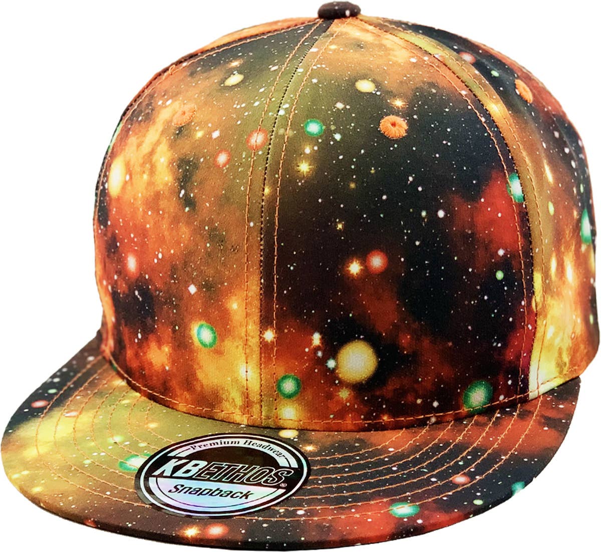 KBETHOS - Wholesale Flat Brim Cap - Unisex - Galaxy Snapback20