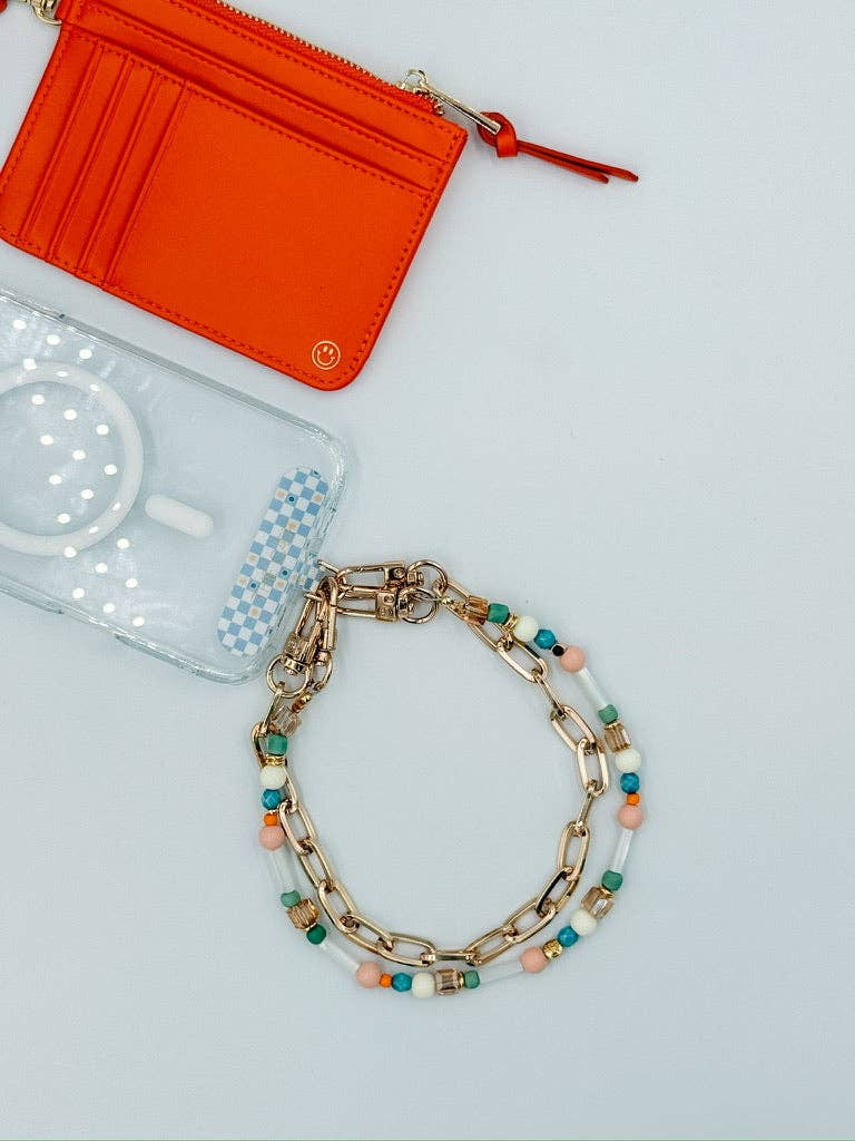 THE CÆP - Wholesale Phonecase Strap - Gold Paperclip Phone Chain5