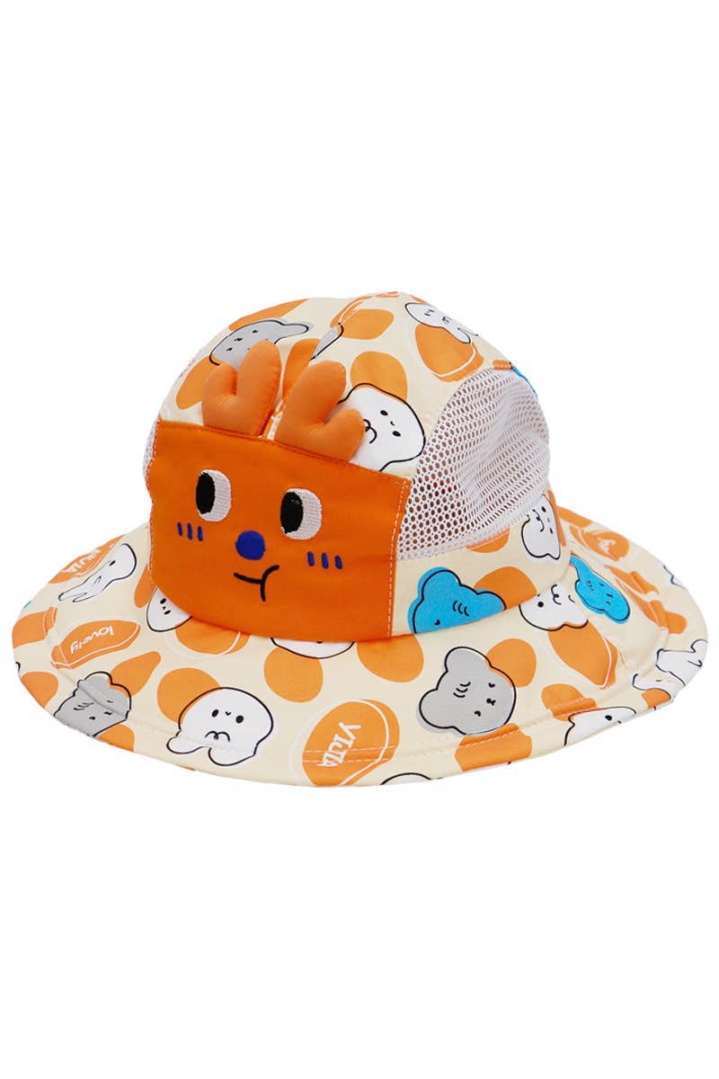 Assorted Kids Animal Pals Wired Dome Brim Bucket Hat for wholesale on Faire9