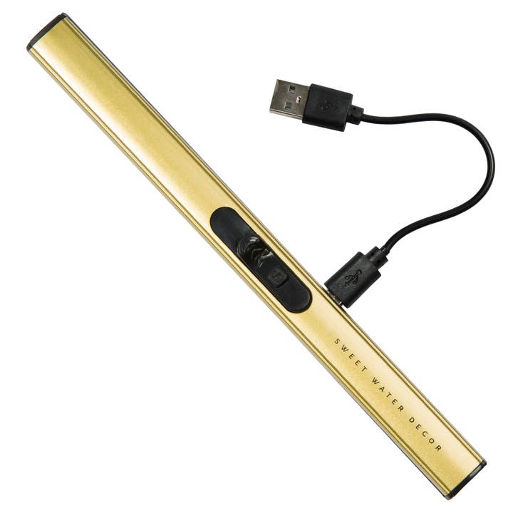 Sweet Water Decor - Wholesale Lighter - Gold Rechargeable Electric Lighter - Home Decor & Gifts