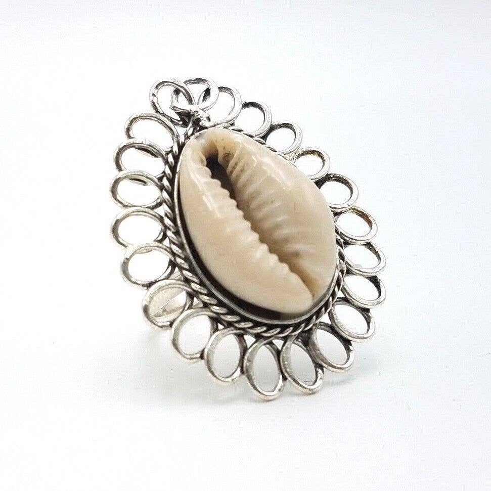 Treasure Jewelry - Venta al por mayor Anillos grandes/de cóctel - Anillo de concha de Cowrie7