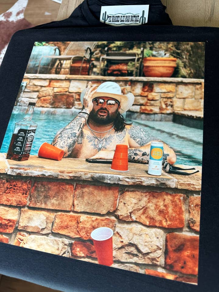 The Branded Blue Roan - Wholesale Screen printed t-shirt – Women′s - Pool Time western graphic tee 1