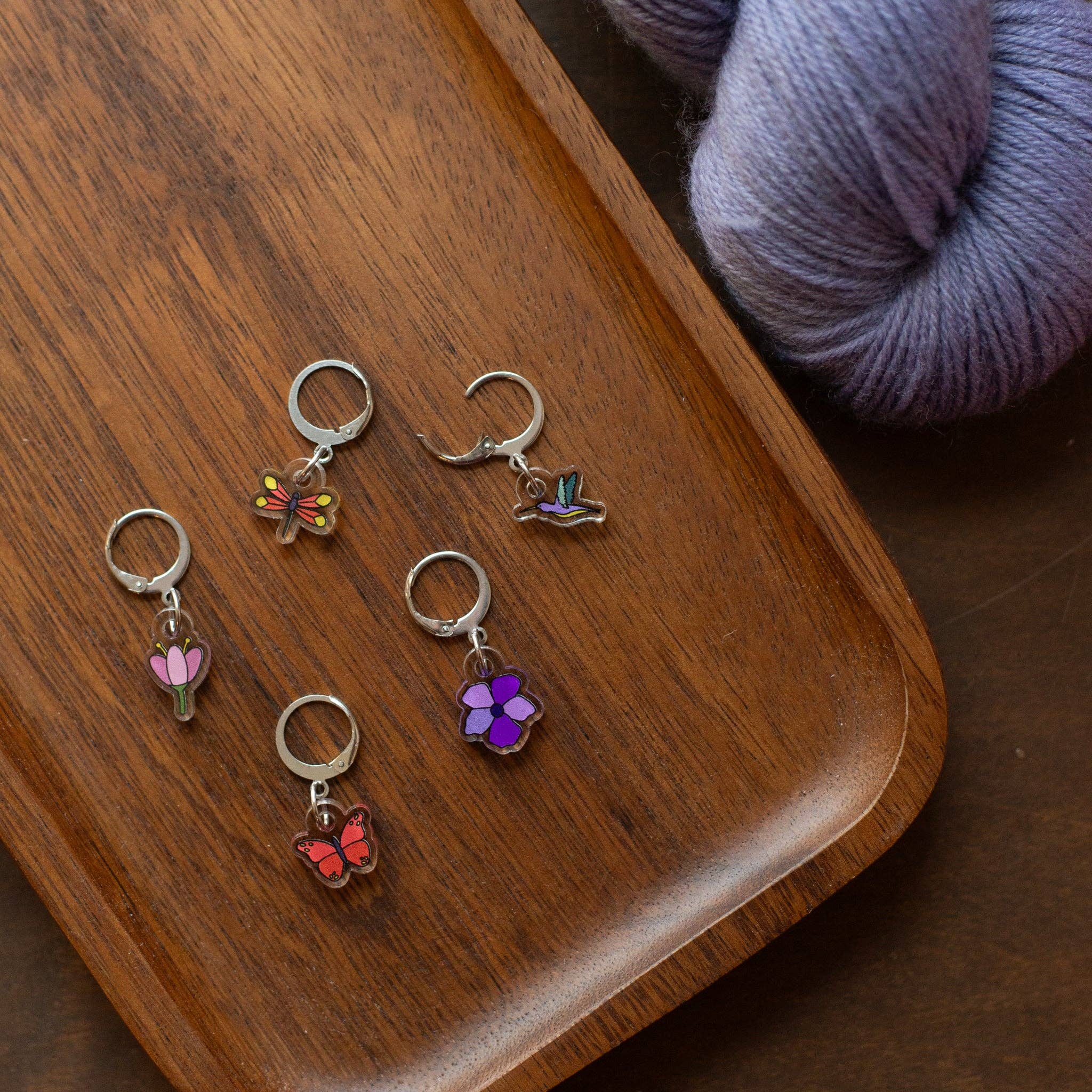 Camp Stitchwood - Wholesale Knitting/Crochet Supplies - Pollinator Stitch Marker Set3