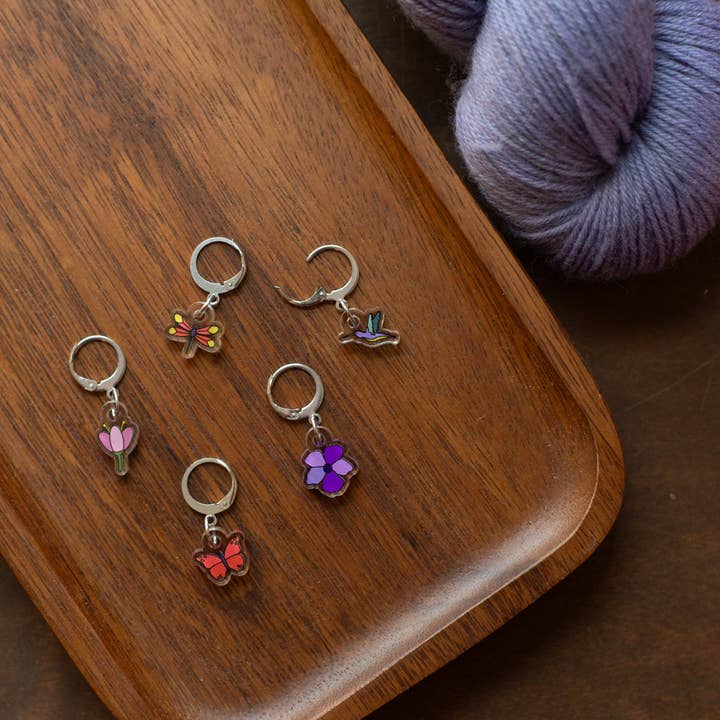 Camp Stitchwood - Wholesale Knitting/Crochet Supplies - Pollinator Stitch Marker Set3