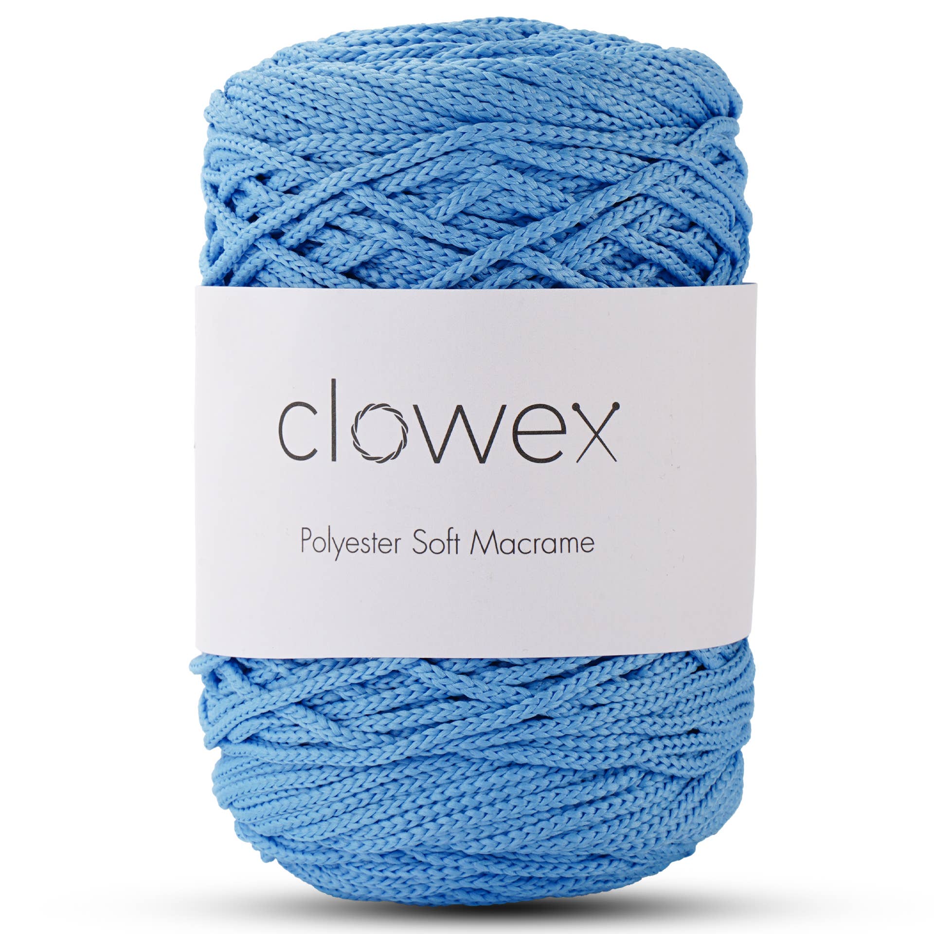 Clowex Textile LLC - Vente Fils à tricoter - Corde Macramé Douce en Polyester 2,5 mm, Fil de Corde Tressé Coloré17