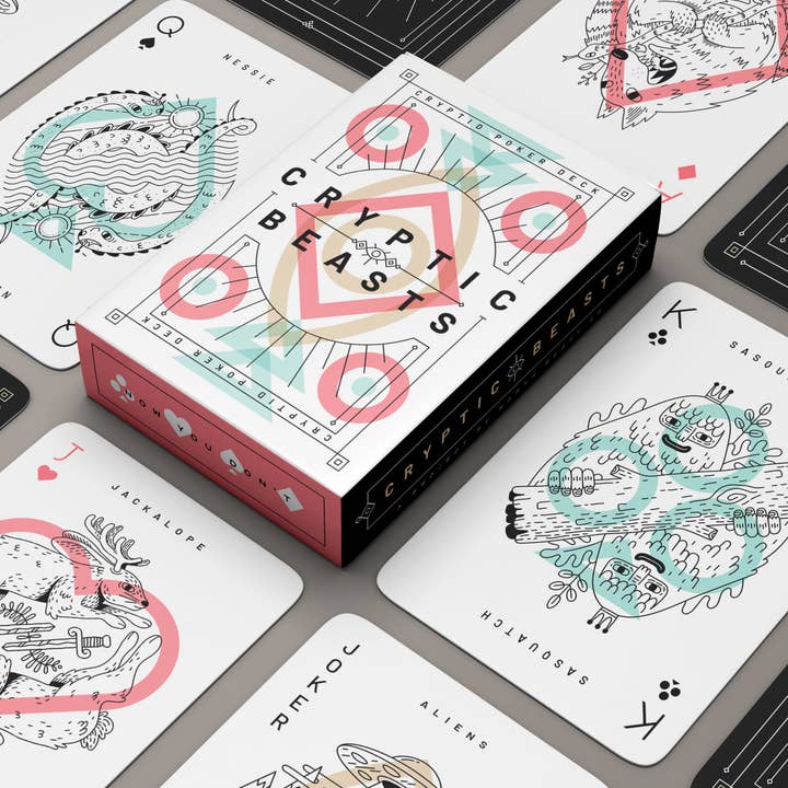 Cryptic Beasts - Poker Deck for wholesale by North Beast