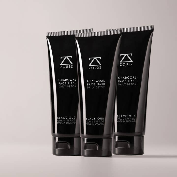 ZOUSZ – Engroshandel Ansigtsrens – Black Oud Charcoal ansigtsvask til mænd 100 ml