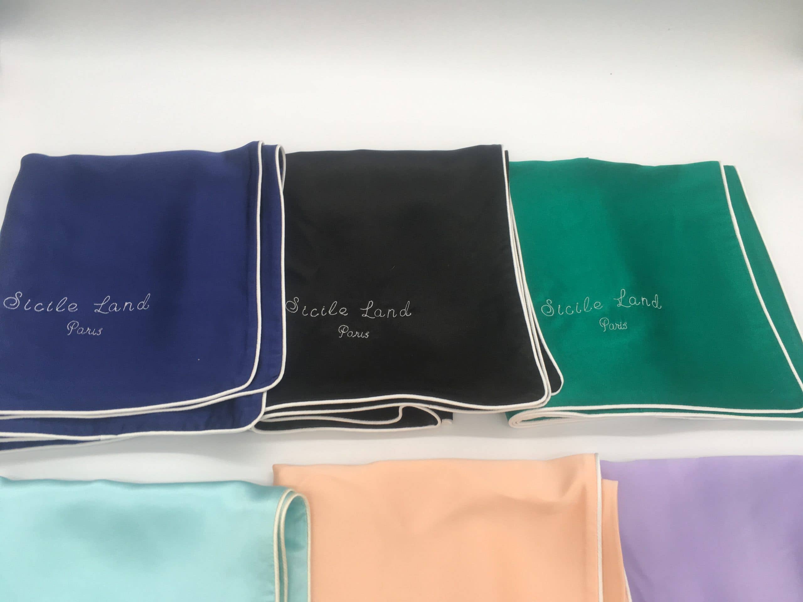 SICILE LAND – wholesale Örngott – 19 mamma lyx ljusgrön kuvert siden örngott stil C2