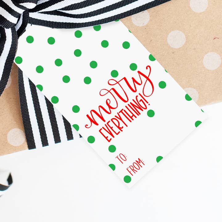 God Jul Prickiga Presentetiketter för wholesale av Note Worthy Paper Place
