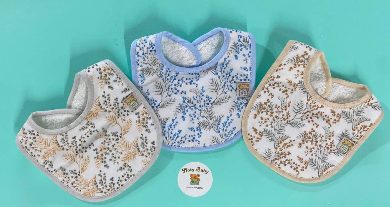 Noty Baby – wholesale Bandana bib – Set of 3 bibs 100% cotton3