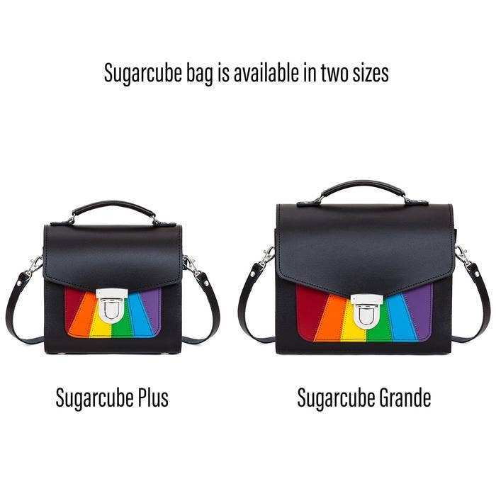 Handmade Leather Sugarcube Handbag - Pride - Grande for wholesale by Zatchels