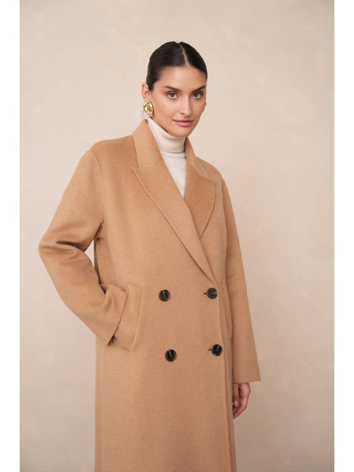 Attentif Paris - Wholesale Coat - Women's - Extra-long oversized hand-sewn wool blend coat29