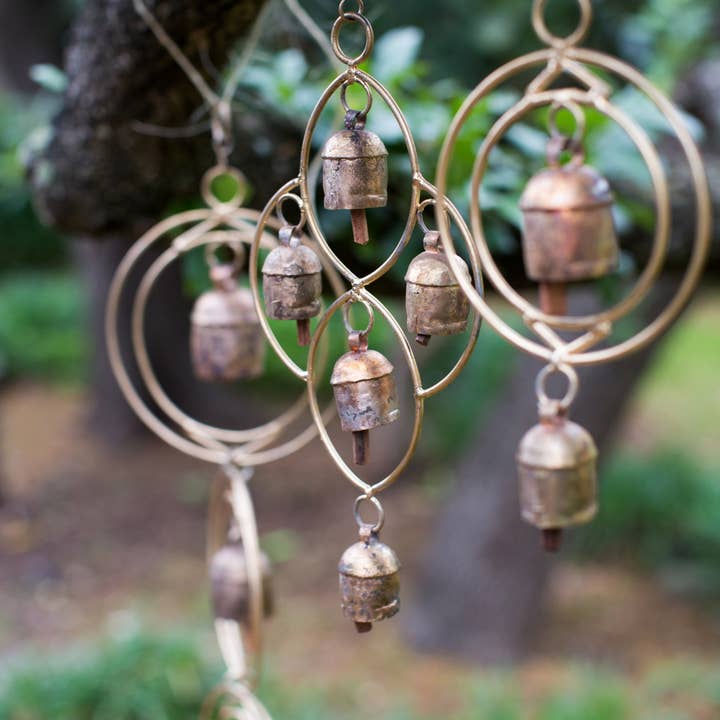 Matr Boomie Fair Trade - Wholesale Wind Chime - Ushas Dawn Short Rustic Bell Wind Chime - Handmade3