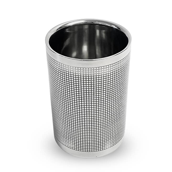 Deluxe Etched Stainless Steel Double Wall Wine Cooler for wholesale by Lexi Home